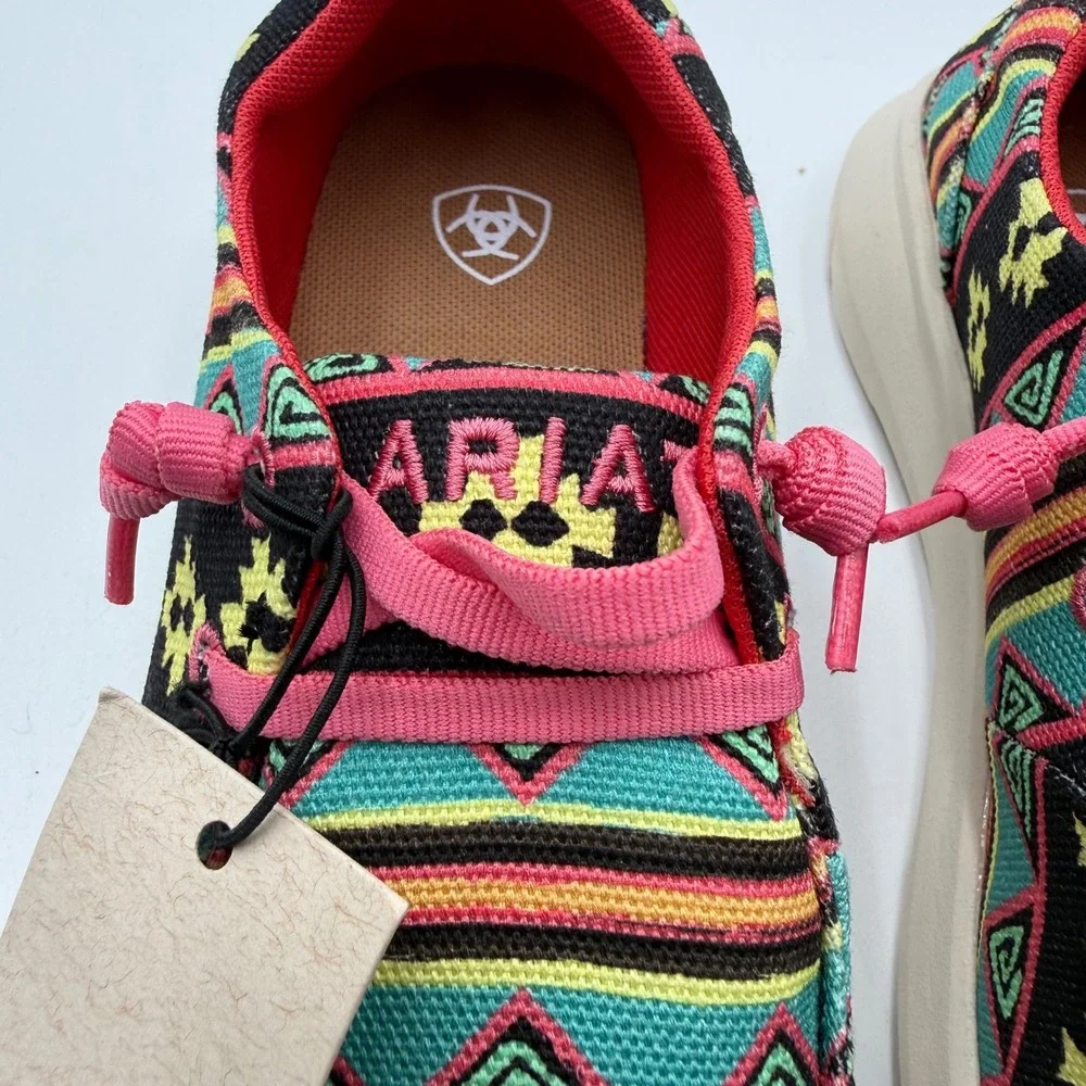 Ariat Hilo Retro Clovis Slip On Shoes Women's 6.5 B Multicolor Aztec NWT